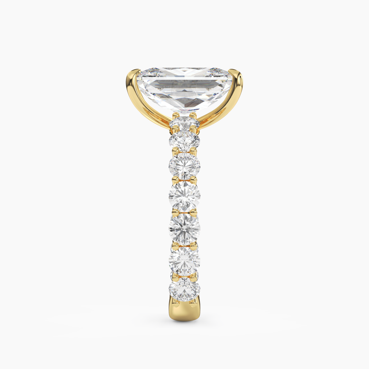 Blossom Radiant 1.5 Carat Lab Grown Diamond Engagement Ring in 14K Rose Gold