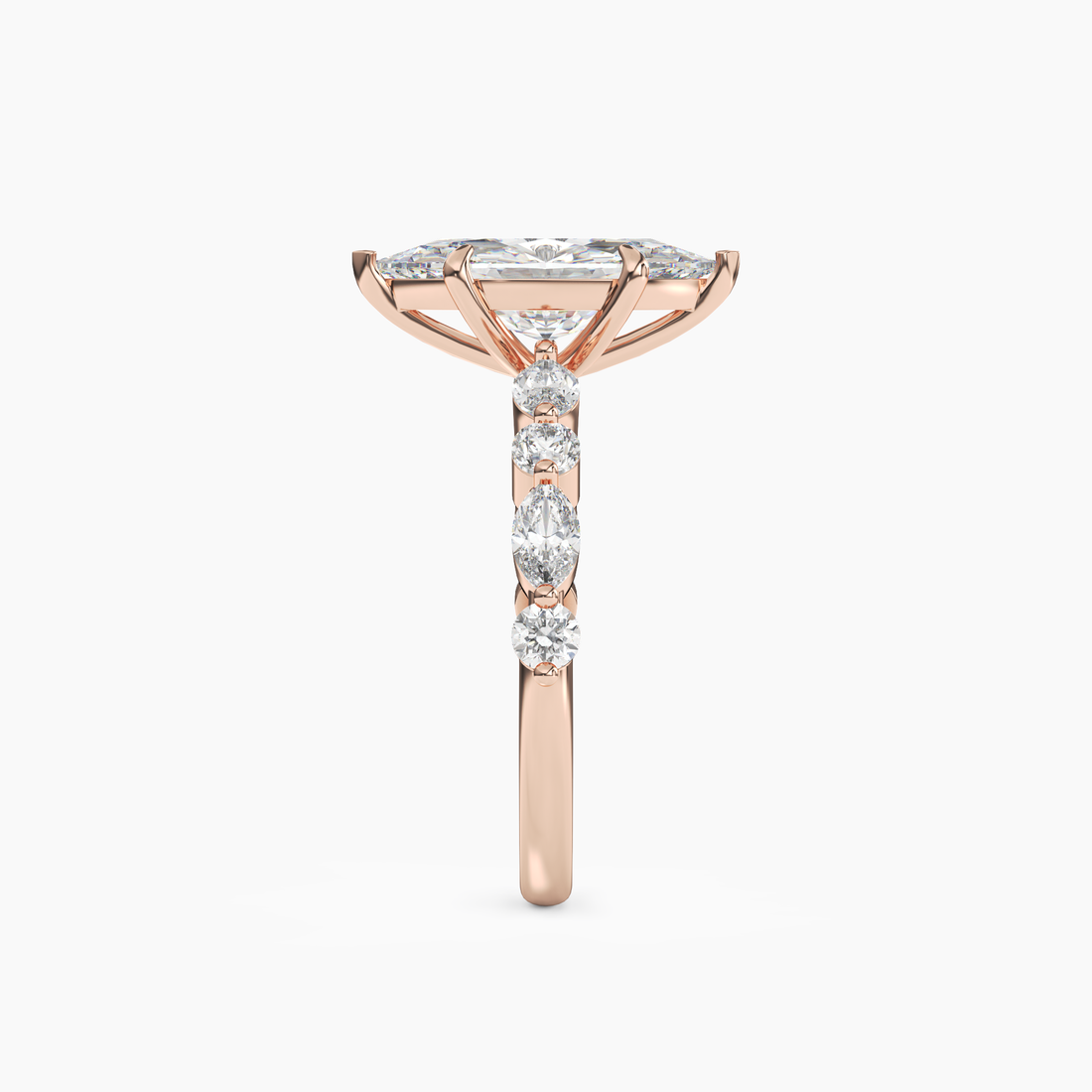 Aster Marquise Hidden Halo 1.5 Carat Lab Grown Diamond Engagement Ring in 18K Yellow Gold