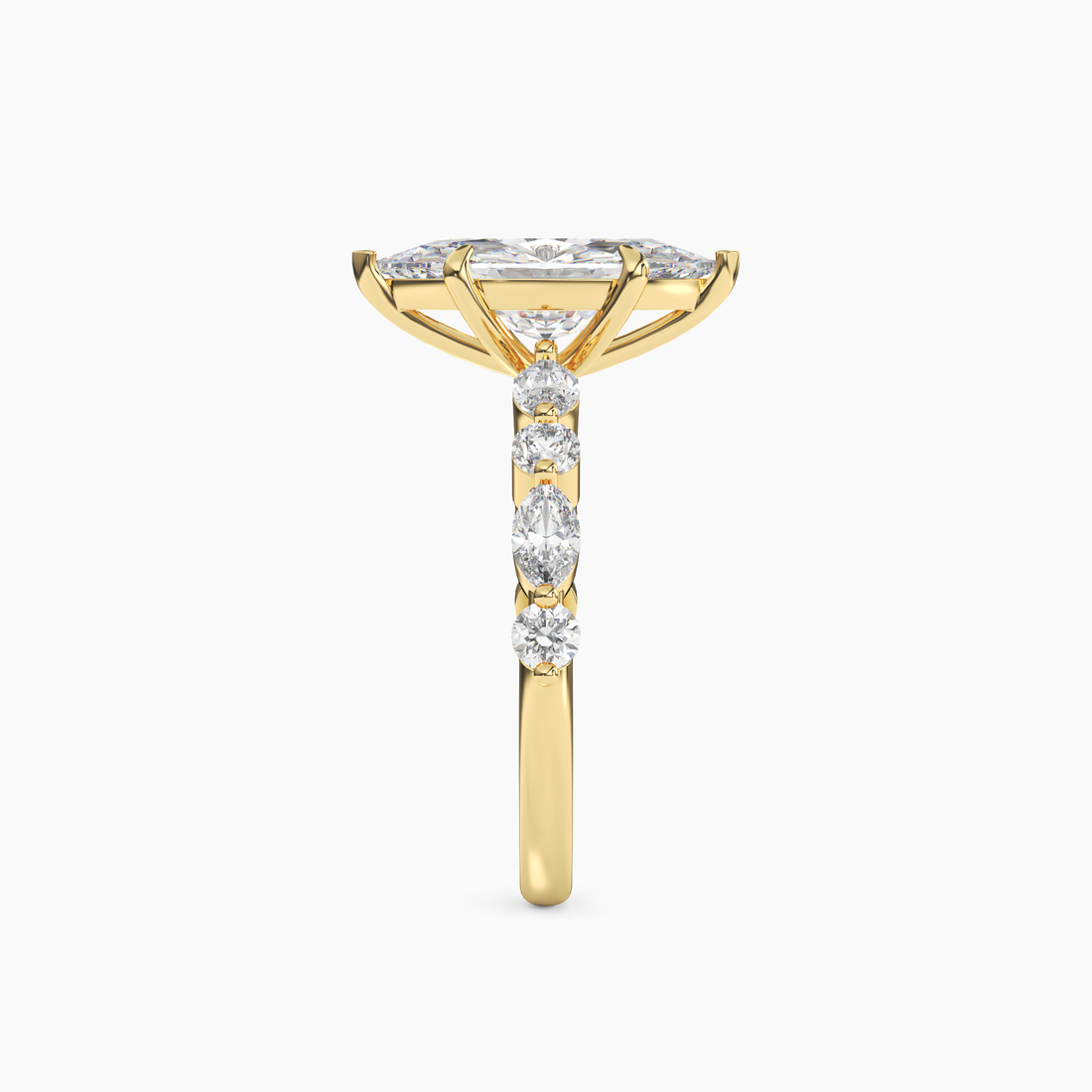 Aster Marquise Hidden Halo 1.5 Carat Lab Grown Diamond Engagement Ring in 18K White Gold