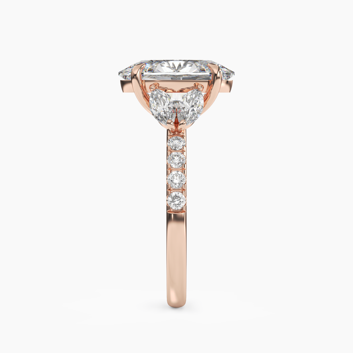 Mirage Oval 1 Carat Lab Grown Diamond Engagement Ring in 14K White Gold