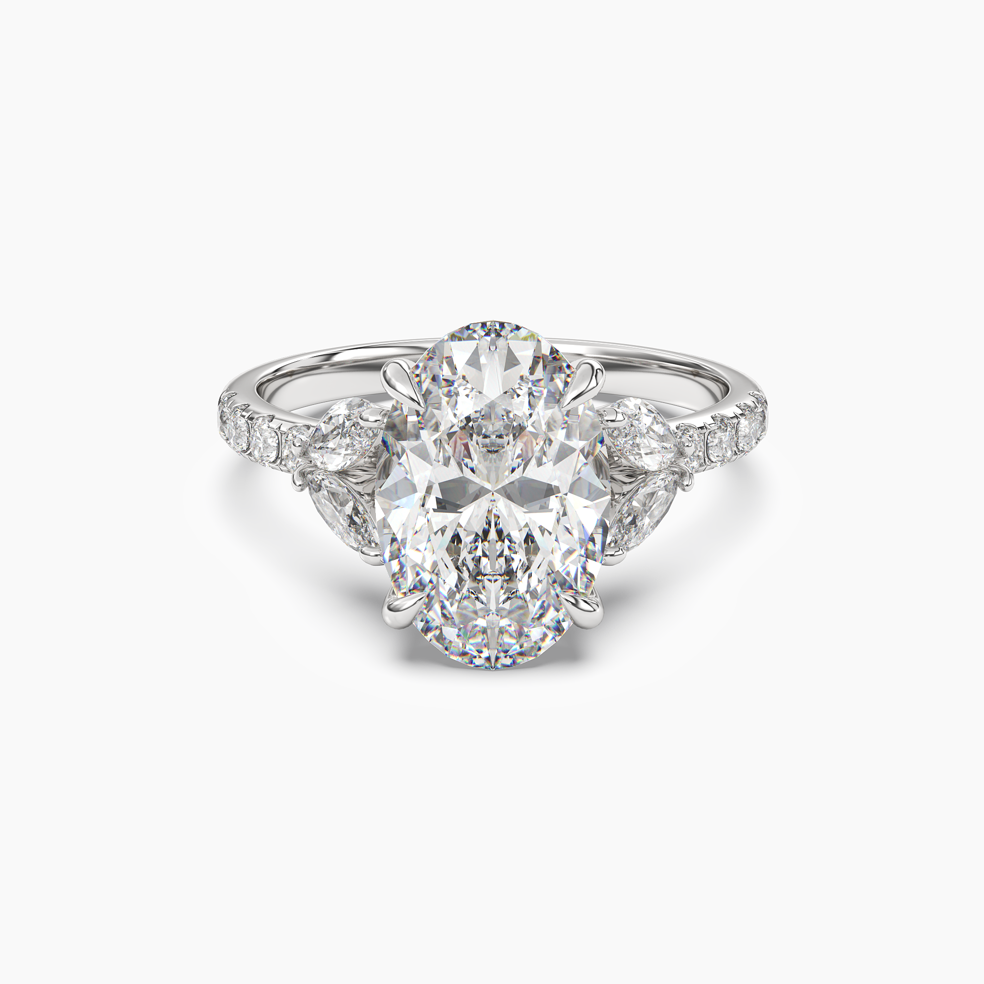 Mirage Oval 1.5 Carat Lab Grown Diamond Engagement Ring in 18K Rose Gold