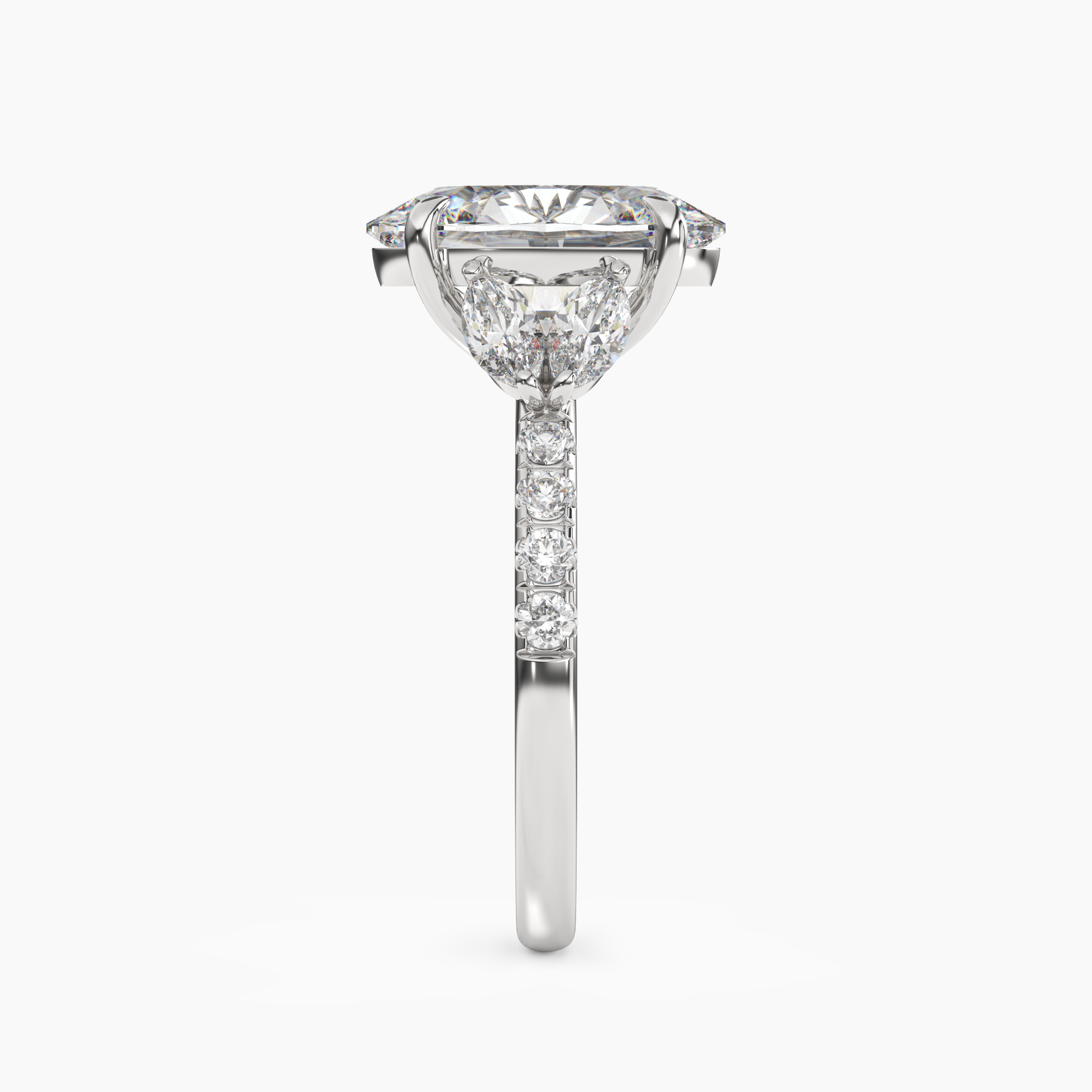 Mirage Oval 2.5 Carat Lab Grown Diamond Engagement Ring in 18K Rose Gold