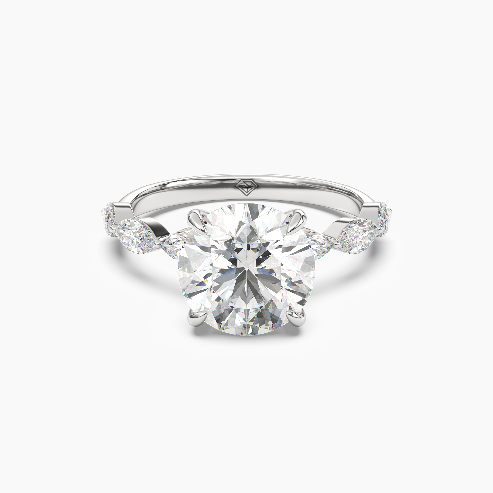 Rosemist Round Hidden Halo 1.5 Carat Lab Grown Diamond Engagement Ring in 18K Rose Gold